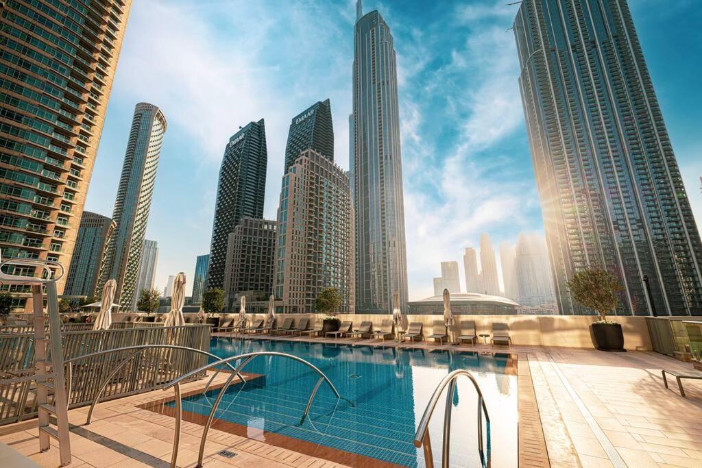 شقة Downtown Sky High Luxury I And Sea Views I Opp Mall Burj Khalifa